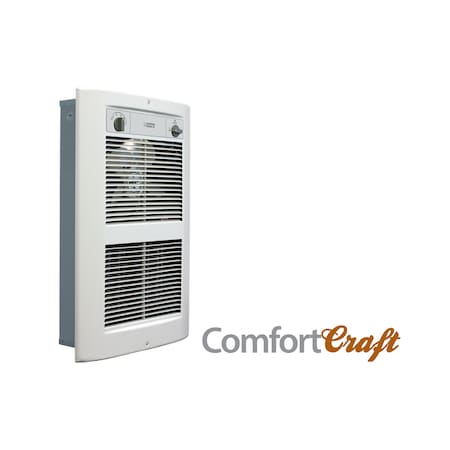 KING ELECTRIC Lpw Series 2 Comfortcraft Wall Heater, 240V 4500W, White Dove LPW2445T-S2-WD-R